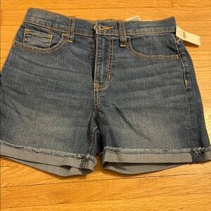 Old Navy Blue Cuffed Denim Shorts